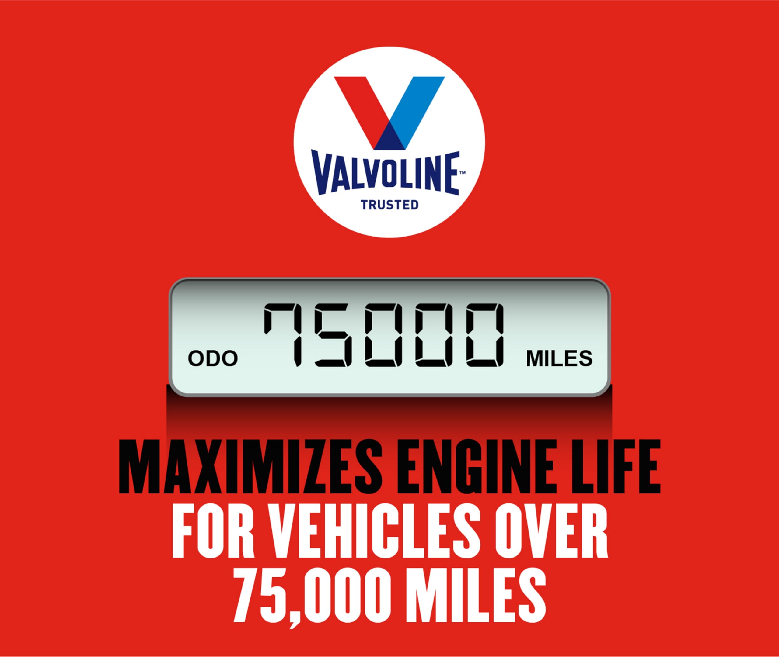 Valvoline with MaxLife Technology High Mileage 10W-30 Synthetic Blend Motor Oil 5 Quart