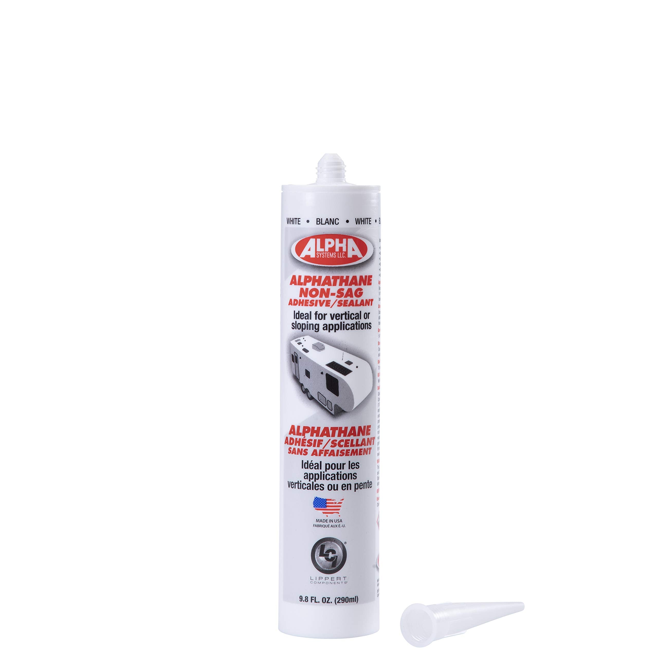 Non-Sag Sealant 5160 ALPHATHANE for 5th Wheel RVs, Travel Trailers and Motorhomes