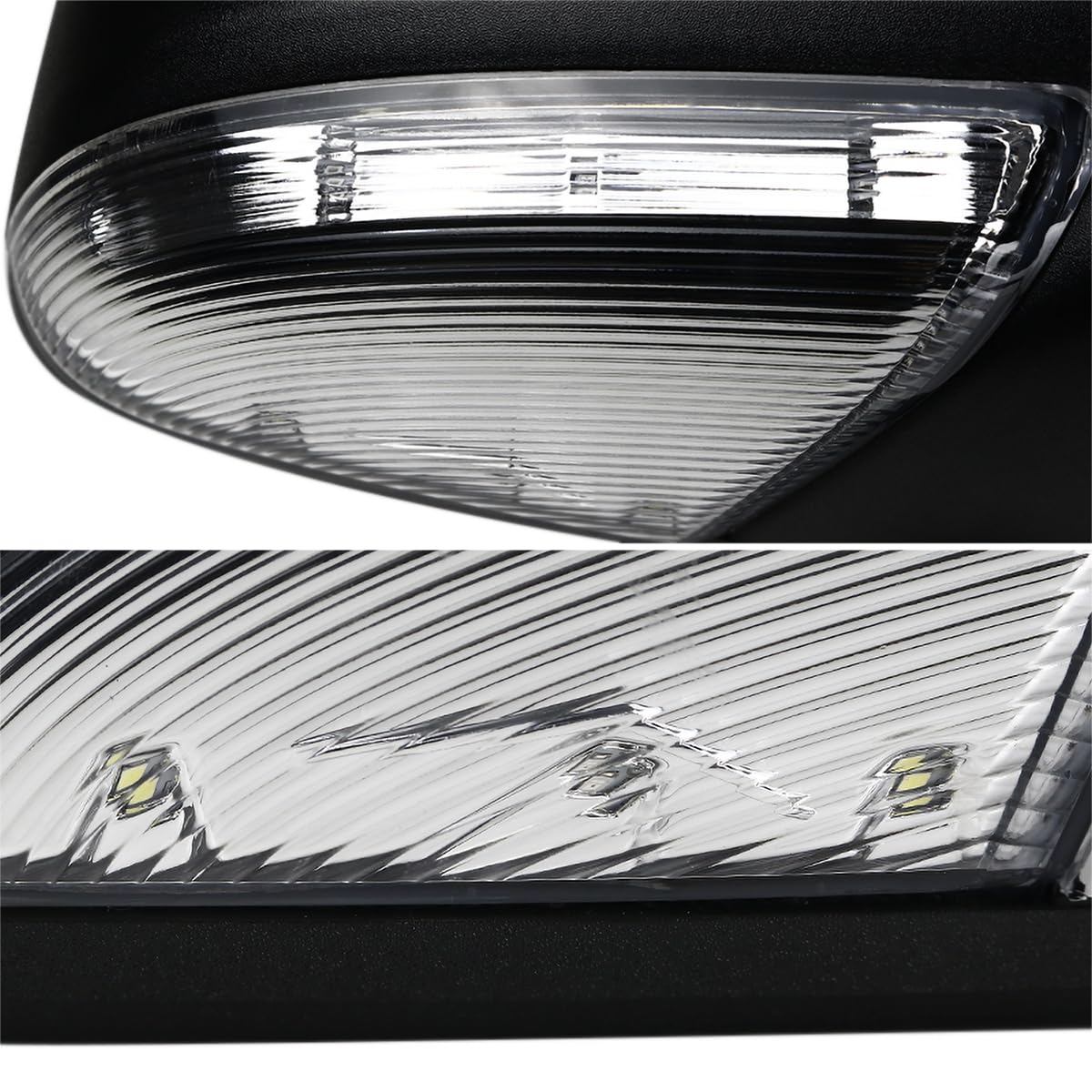 Spec-D Tuning Right Passenger Side Heated Foldable LED Signal Mirror Compatible with 2009-2012 Dodge Ram 1500