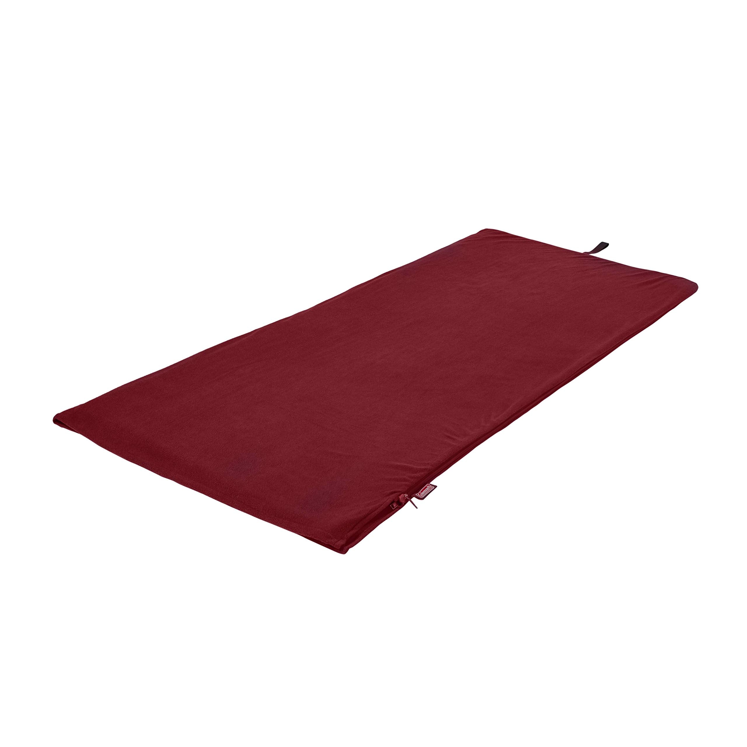 Coleman Fleece Stratus Sleeping Bag Liner, 50°F Sleeping Bag for Adults, Adds 12°F More Warmth When Used to Line Another Sleeping Bag, Stuff Sack Included