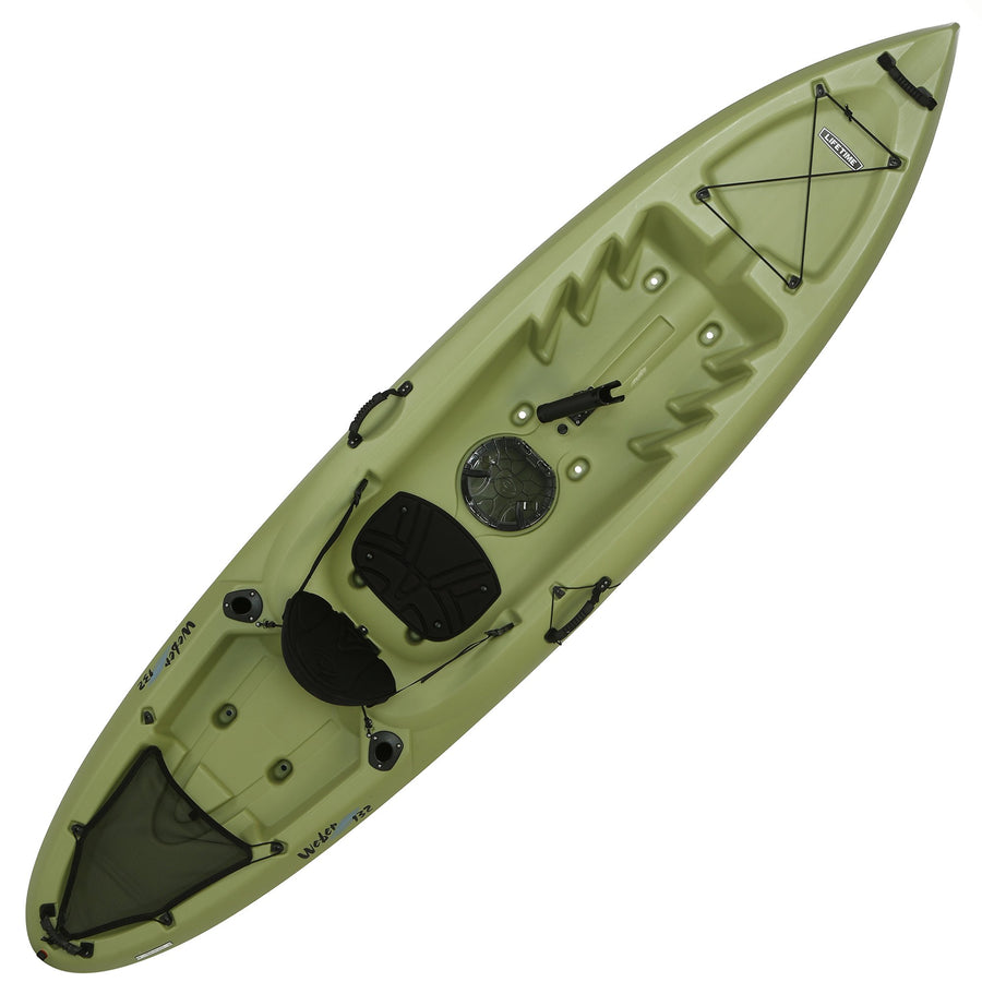 Weber Lifetime Sit-On Top Fishing Kayak, Light Olive, 11'