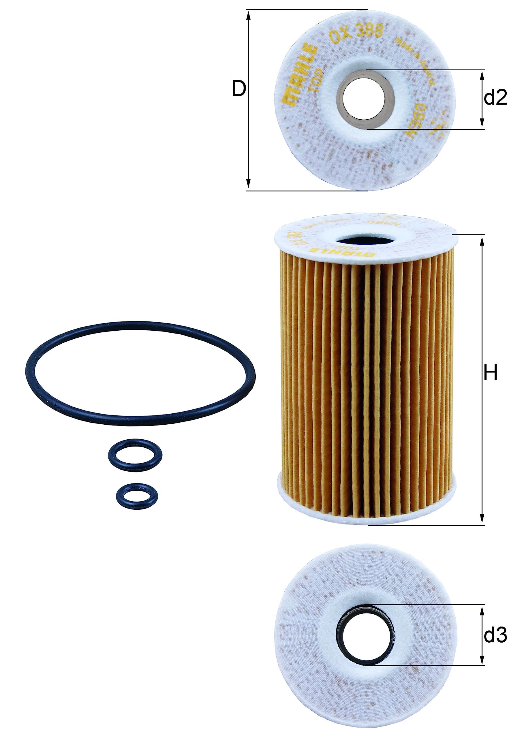 ECO MAHLE OX 388D Oil Filter