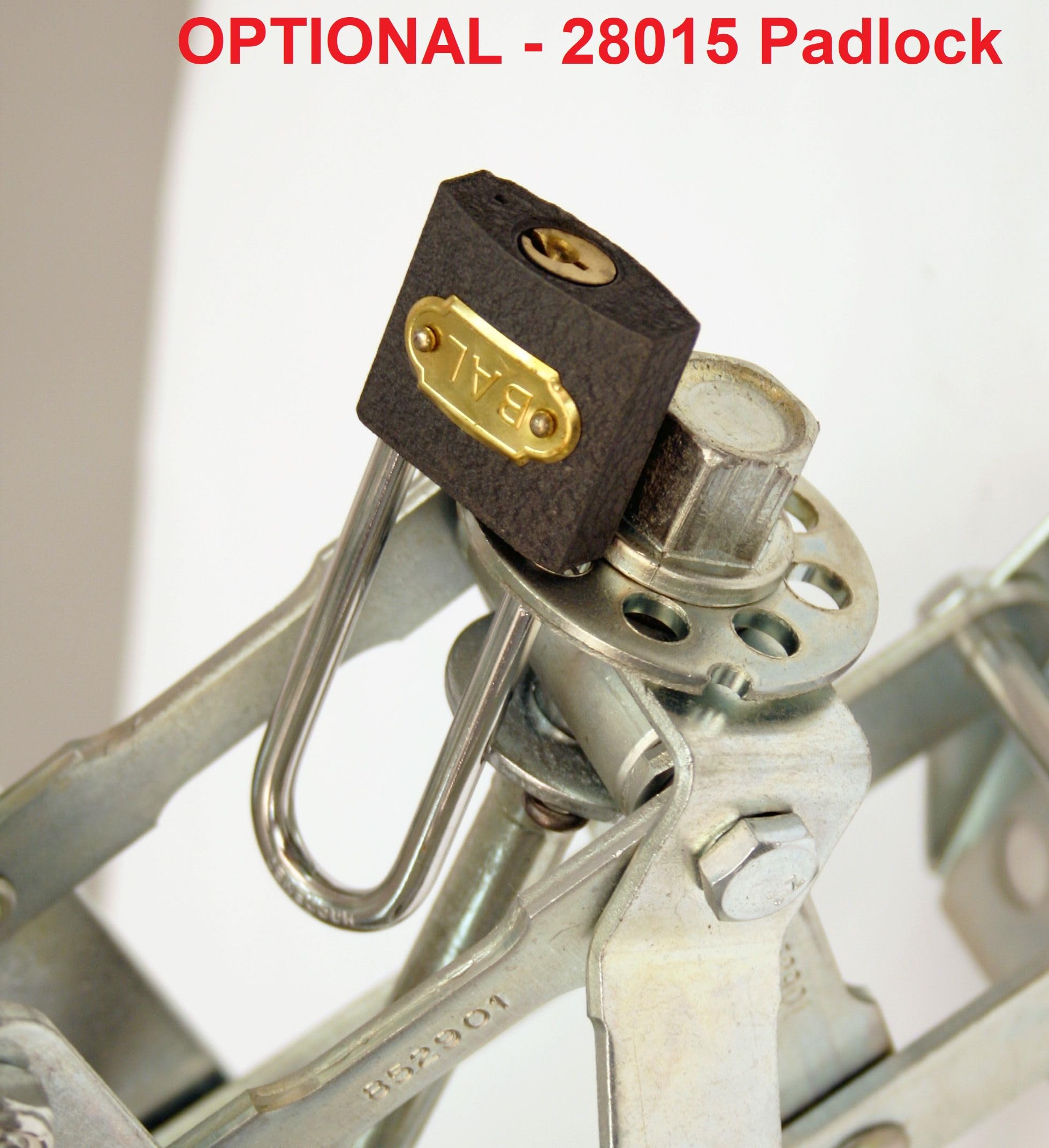 X-Chock BAL 28015 Padlock – Security Lock for Deluxe Wheel Stabilizer – Includes Keyed Lock, Prevents Theft, Easy to Use