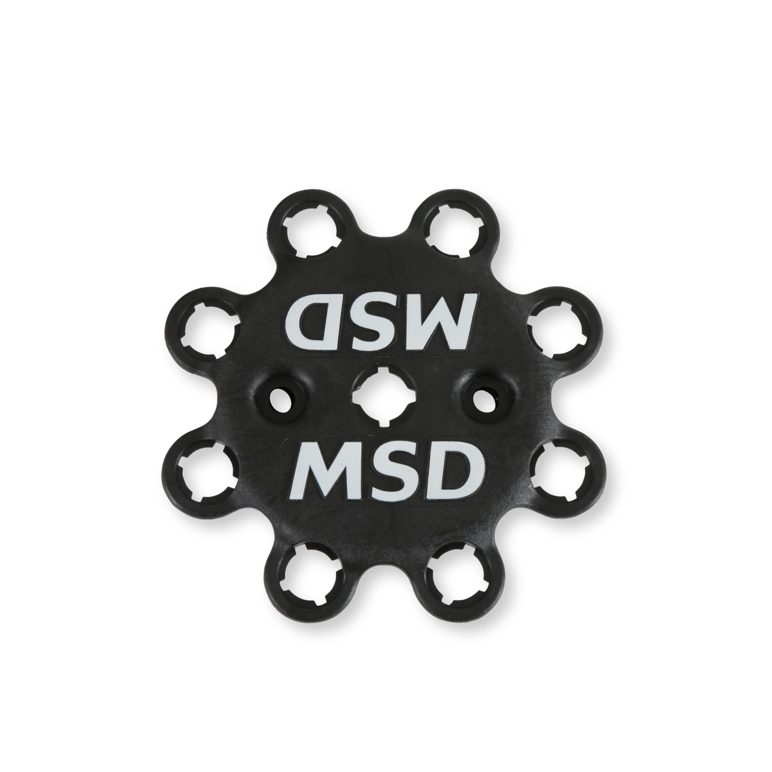 V8 Distributor Cap MSD 84333 with HEI Terminals and Spark Plug Wire Retainer