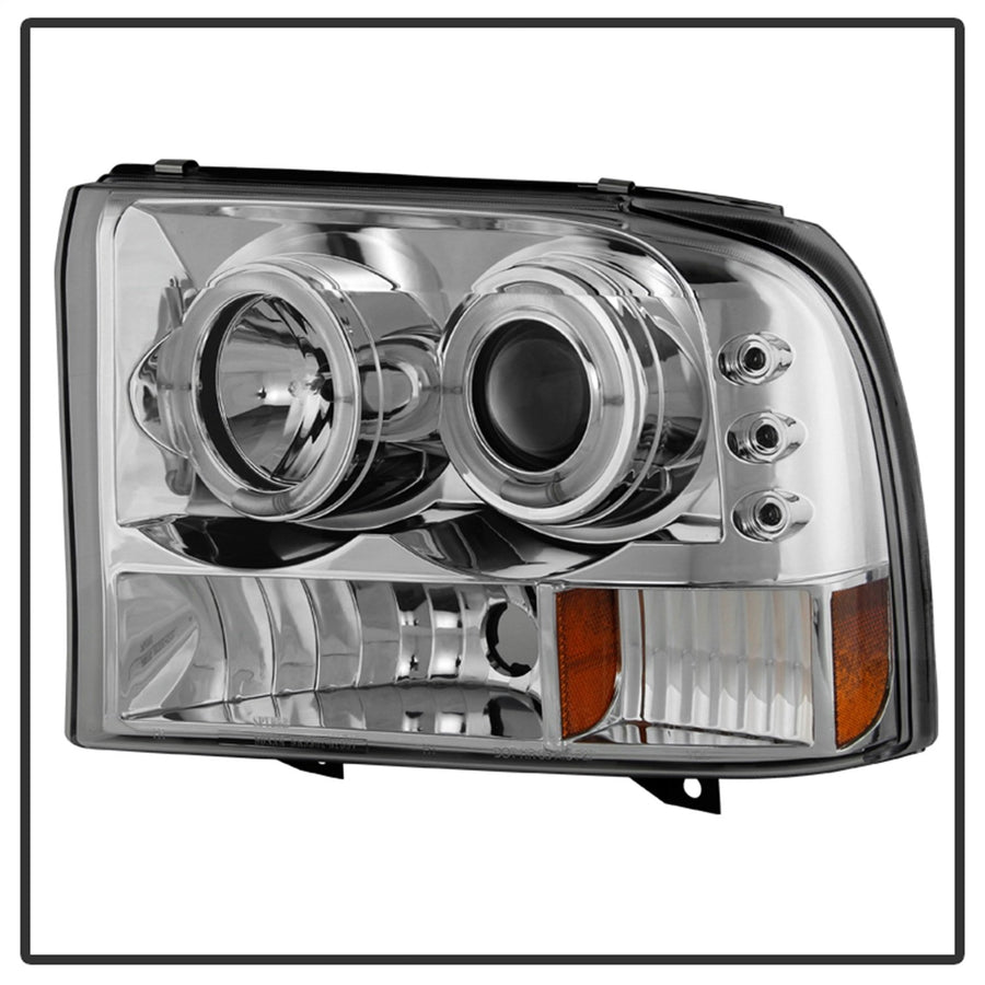 Auto Spyder 5010360 LED Halo Projector Headlights Chrome/Clear