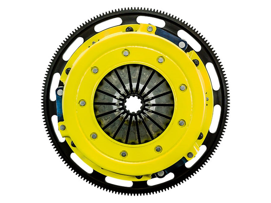 ACT T1S-F07 Advanced Clutch Twin Disc HD Street Kit; SFI Number 1.2; 10.5 in./267mm Diameter; 1 1/8 in. Spline Size; 26 Spline Count; Weight 48.3lbs; 875 Torque Capacity;