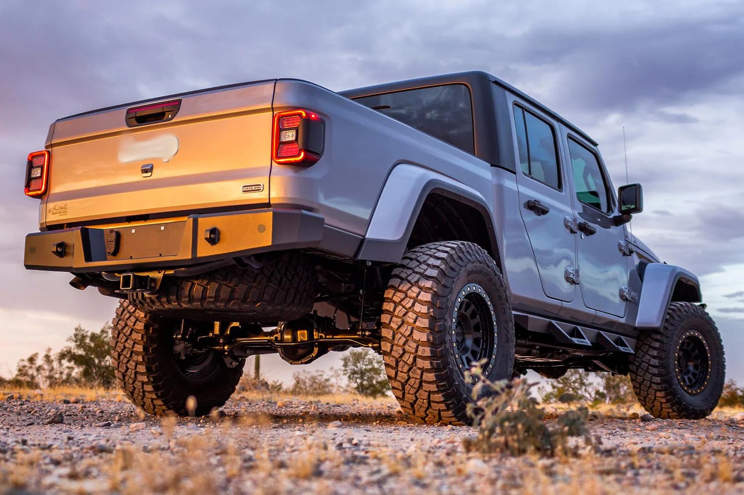 Rear Bumper Magnum RT Style Black Compatible with 2020-2025 Gladiator