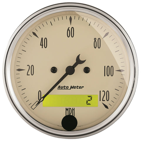 Auto Meter Antique Beige 1887 Electric Programmable Speedometer