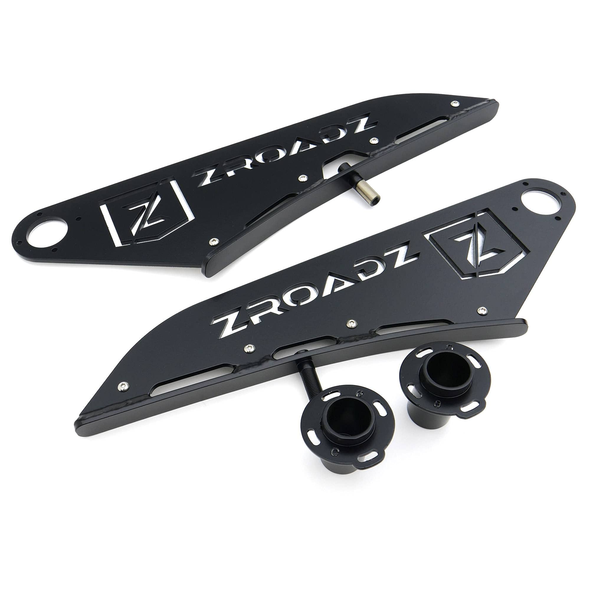 ZROADZ LED Mounting Bracket Front Roof - Compatible w/ 2015-2020 ALL Ford F-150 - to Mount (1) 50 Inch ZROADZ or similar style Curved LED Light Bar (Not Included) - PN Z335731, Black