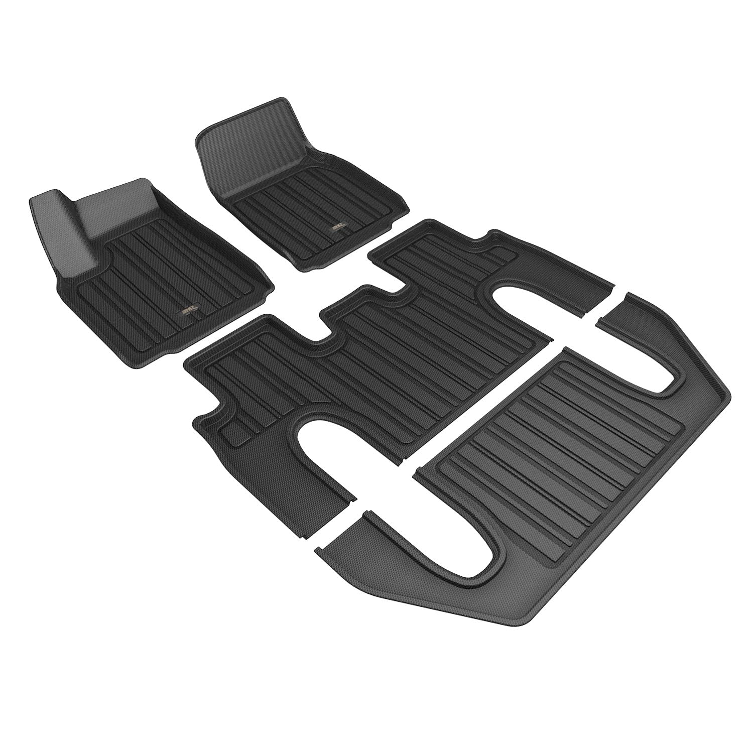 22-24 3D Maxpider Tesla Model X 6-Seat Elitect Black R1 R2 R3