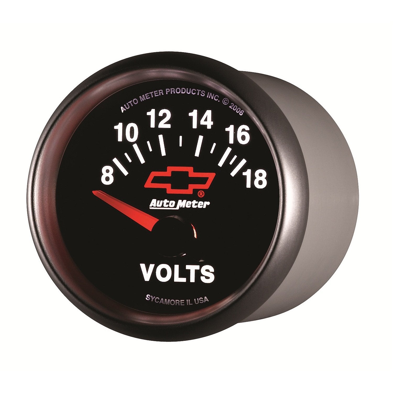 Auto Meter 2-1/16" 8-18 Volts Short Sweep Electric Voltmeter Gauge GM Performance Parts 3692-00406