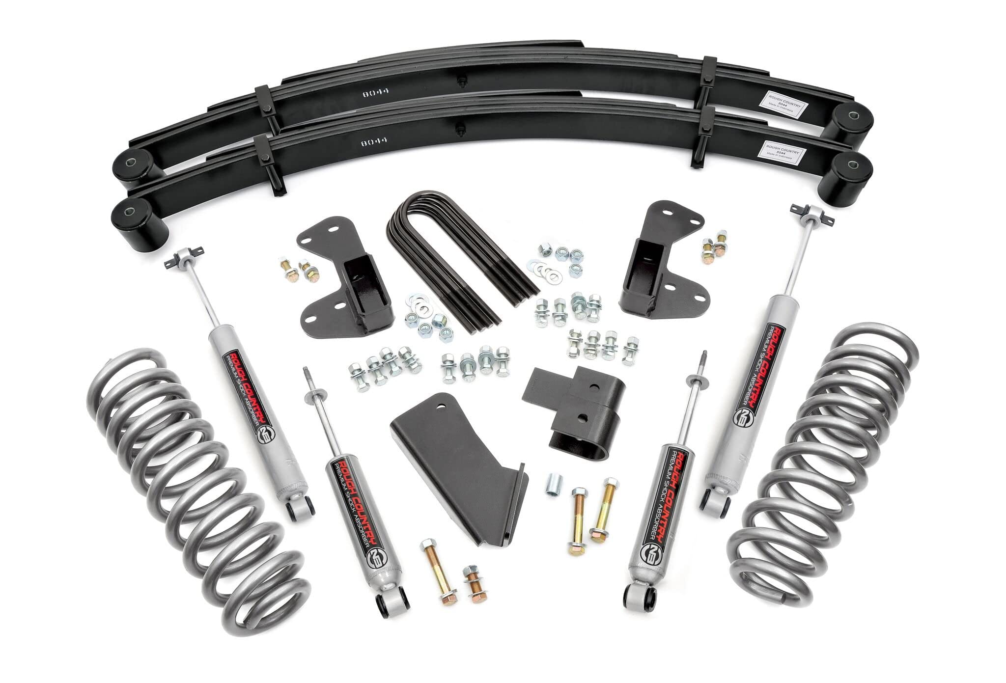2.5" Rough Country Lift Kit w/Rear Leaf Springs for 1980-1996 Ford F-150-51030