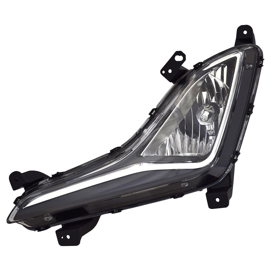 Left TYC Fog Light Assembly Compatible with 2014-2016 Hyundai Elantra
