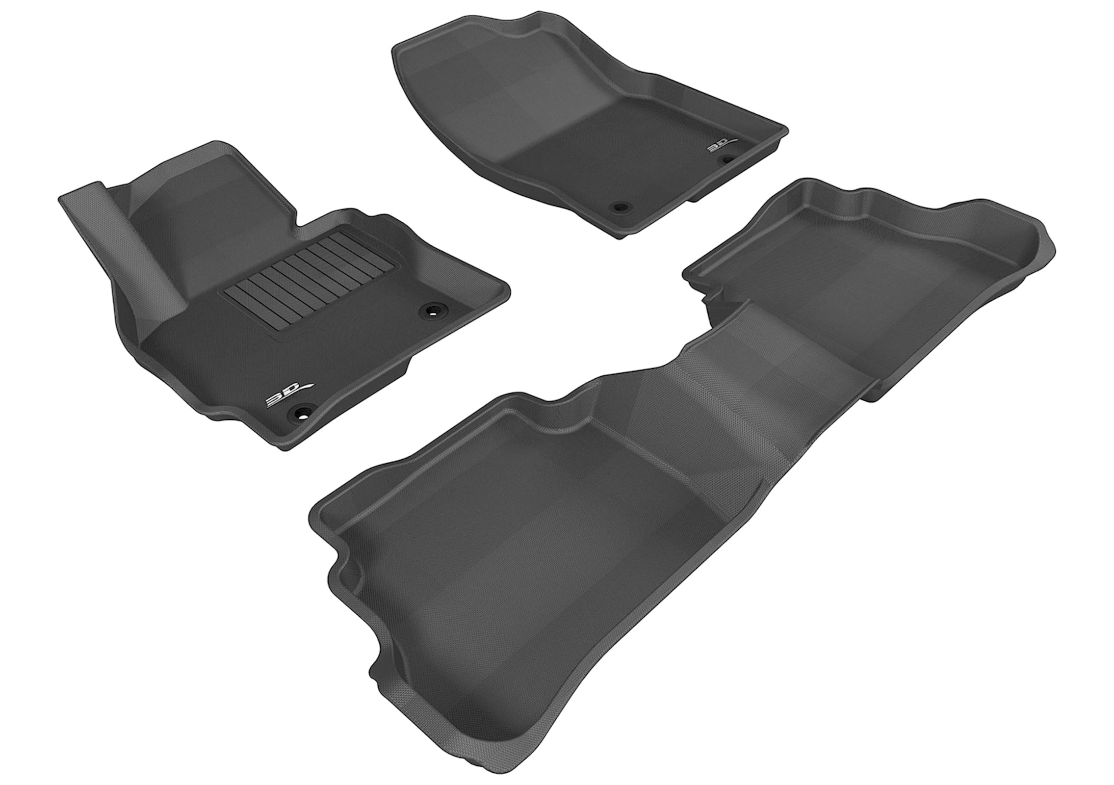 Kagu Floor Mat (Black) 3D MAXpider Custom Fit Compatible with Mazda CX-5 2013-2016 - Full Set