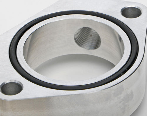 1" BILLET WATER NECK RISER - TRANS-DAPT PERFORMANCE with DUAL 3/8" NPT PORTS (6104)