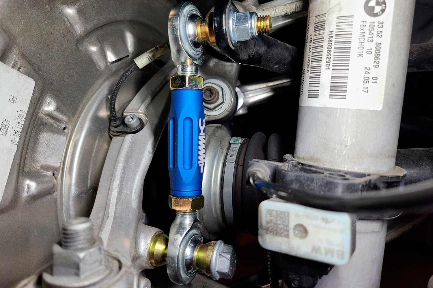 aFe CONTROL Blue Adjustable End Link Set BMW M2 (F87) 15-21/M3/M4 (F80/82/83) 15-20 L6-3.0L (tt) N55/S55 442-502001-L
