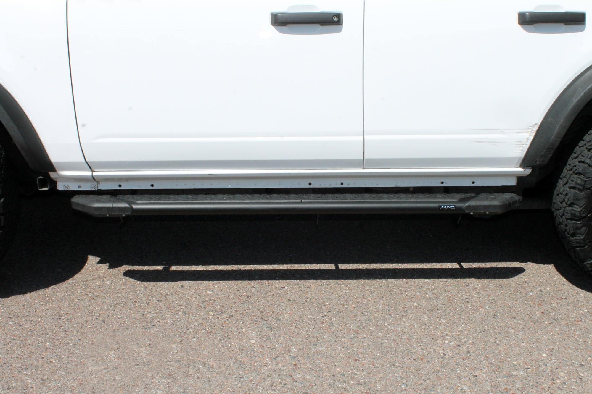 Running Boards Raptor Series Steps 5in Treadsteps Black Aluminum Compatible with 21-26 Bronco 4-Door