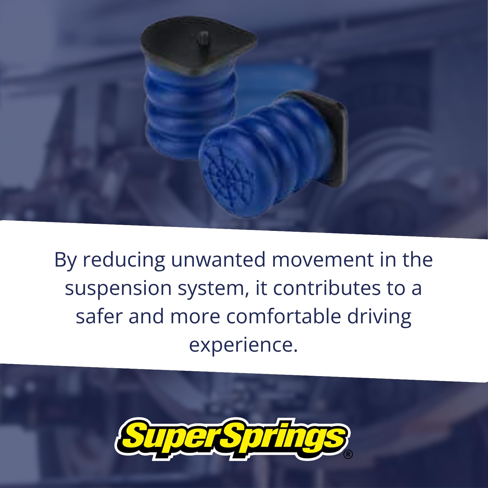 SuperSprings SumoSprings SSR-311-40 Rear for Dodge RAM ProMaster City Left/Right Pair 1400 (lb) Capacity at 50% Compression Made in the USA, Blue