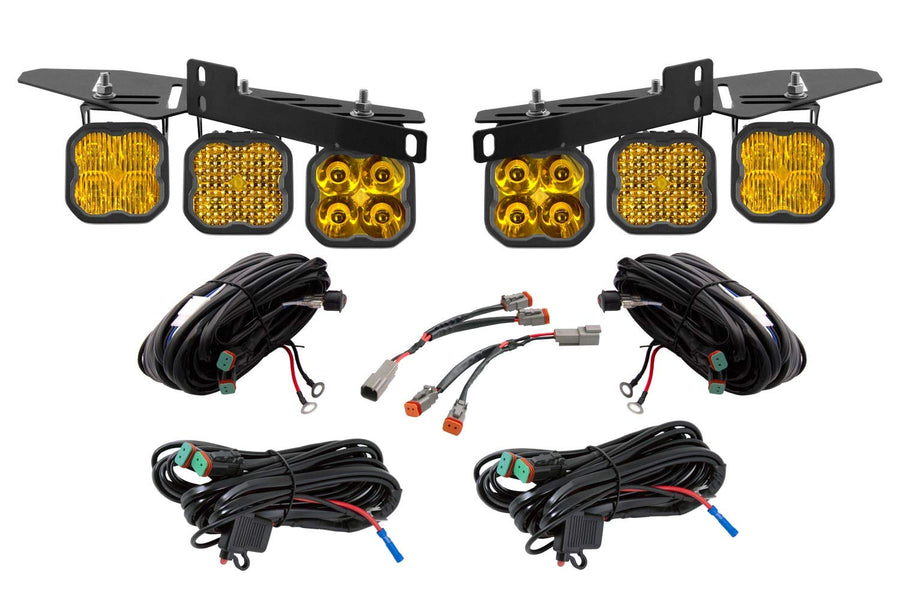 Raptor 2017 Diode Dynamics DD6365: SS3 LED Fog Kit, Yellow Sport
