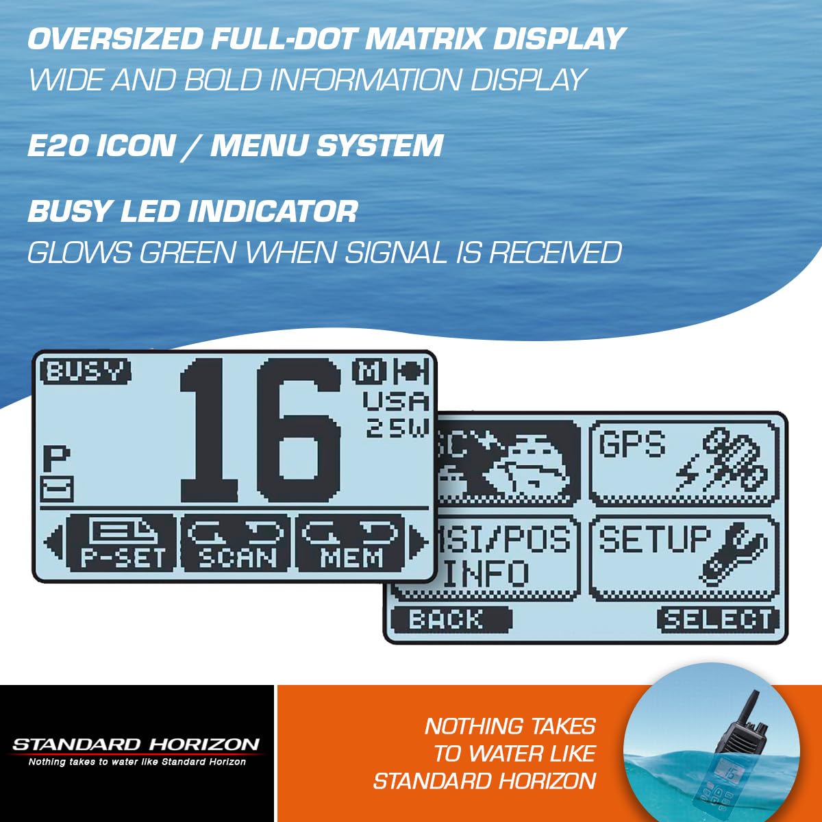GX1850 Standard Horizon Fixed Mount VHF - NMEA 2000 - Black