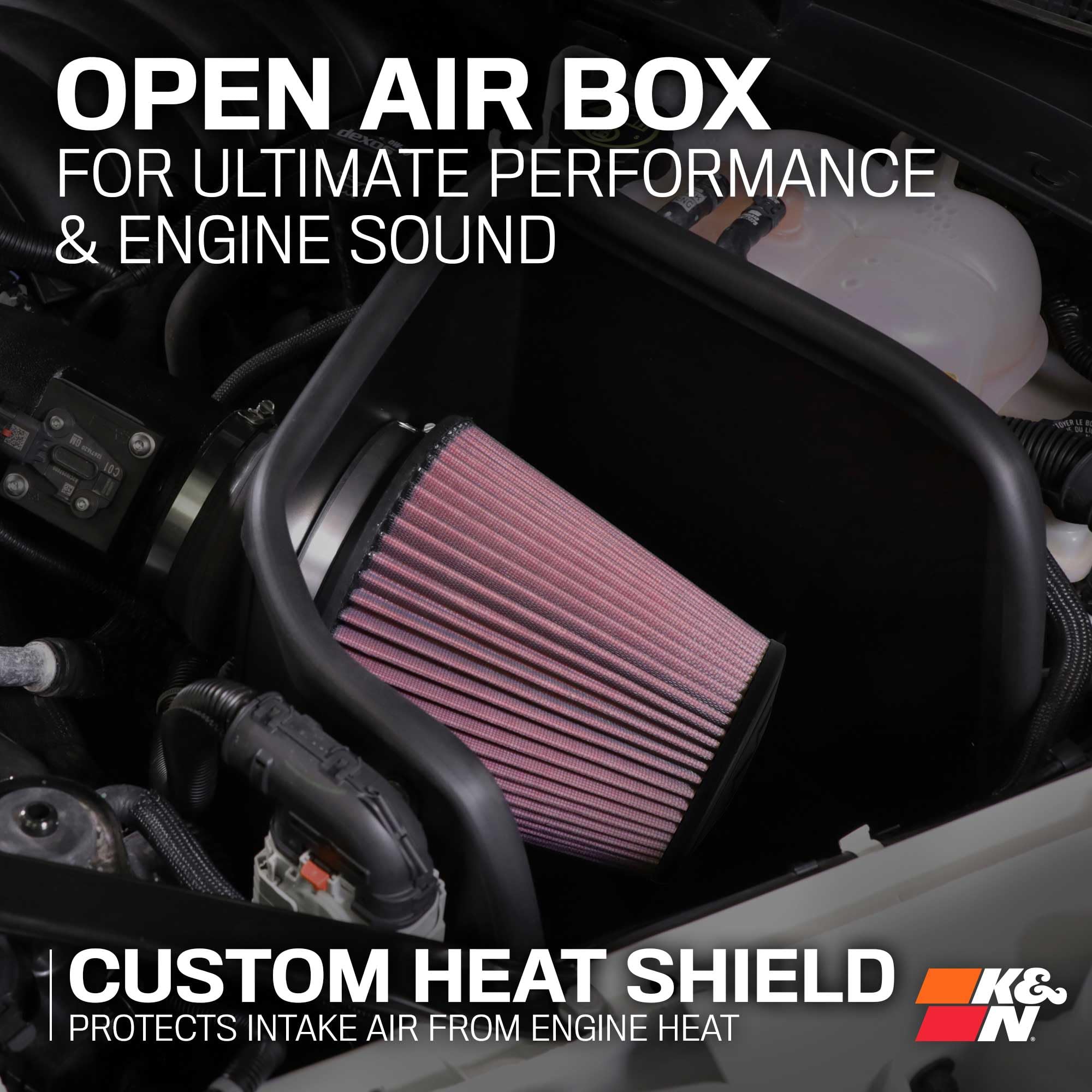 K&N Cold Air Intake System: High-Flow Air Filter, Acceleration & Increase Performance: Compatible with 2005-2019 Crysler/Dodge: 300C, Challenger, Charger, Magnum, 57-1542