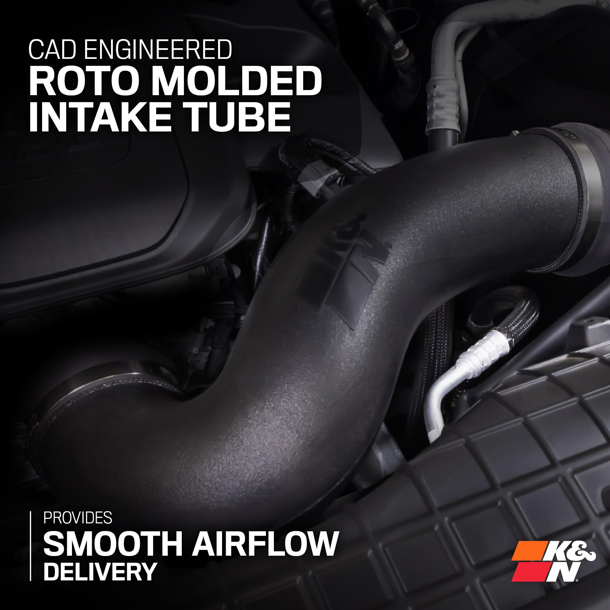 K&N Cold Air Intake System: High-Flow Air Filter, Towing & Increase Performance: Compatible with 2024-2025 Toyota: Land Crusier, Tacoma, 63-9043