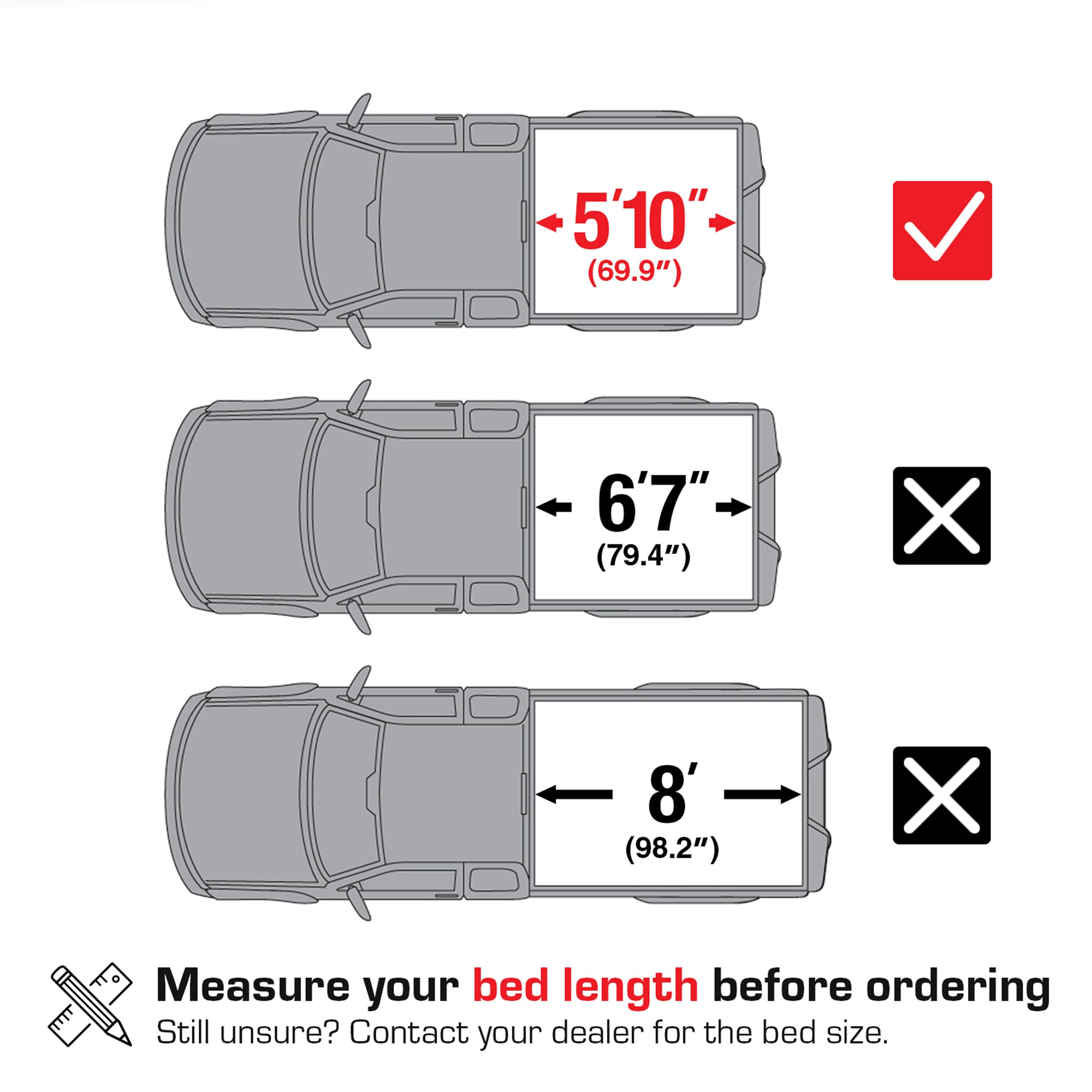 Tyger Auto T2 Soft Roll-up Low Profile Truck Bed Tonneau Cover Compatible with 2019-2026 Chevy Silverado GMC Sierra 1500 (Not Fit 19 LD/Limited) | 5'10" (70") Bed | TG-BC2C6053