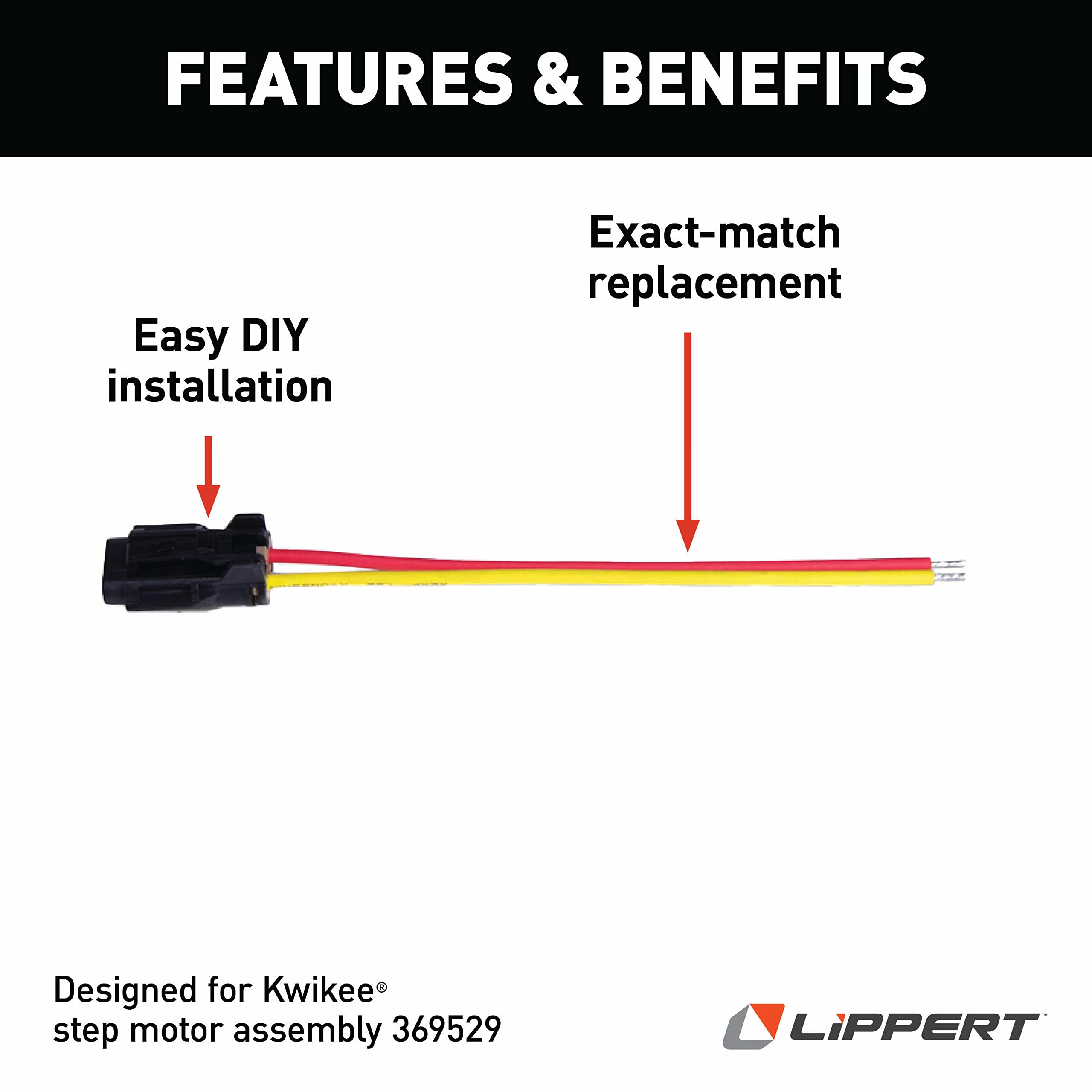Kwikee® Adapter/Harness Lippert Components Black