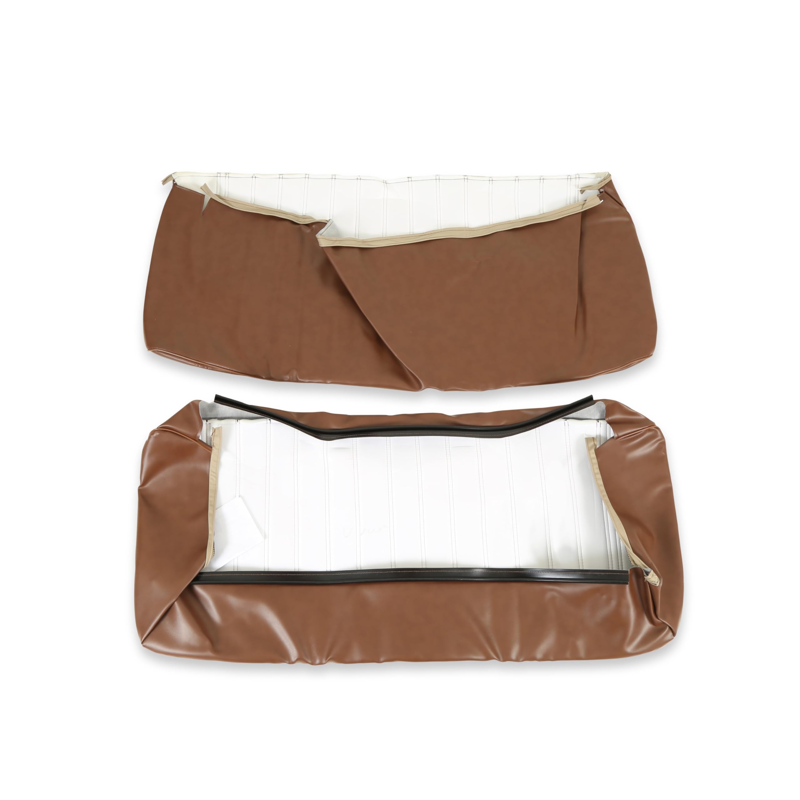 Front Bench Seat Cover Brothers Trucks UP80V01DKSADDLE - Madrid Vinyl - Saddle