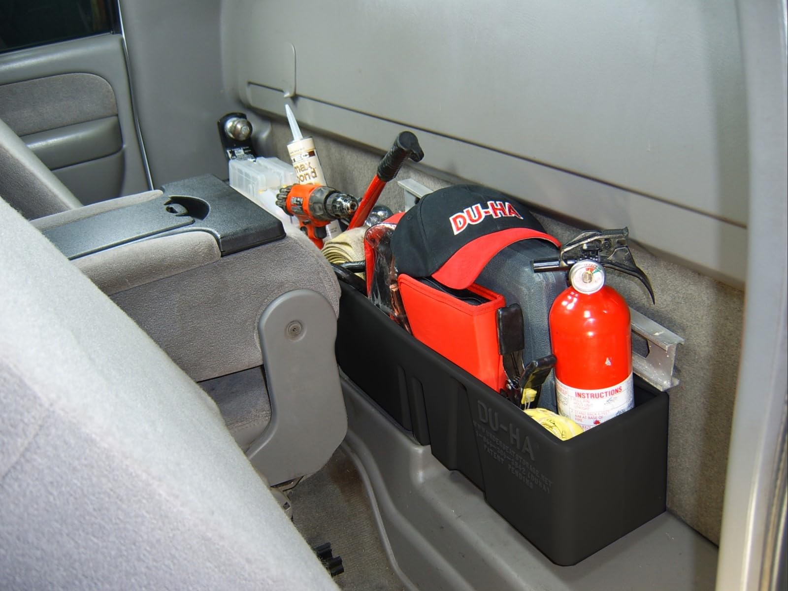Behind-the-Seat DU-HA Storage Fits 99-07 Chevrolet/GMC Silverado/Sierra Regular Cab, Black, Part #10026