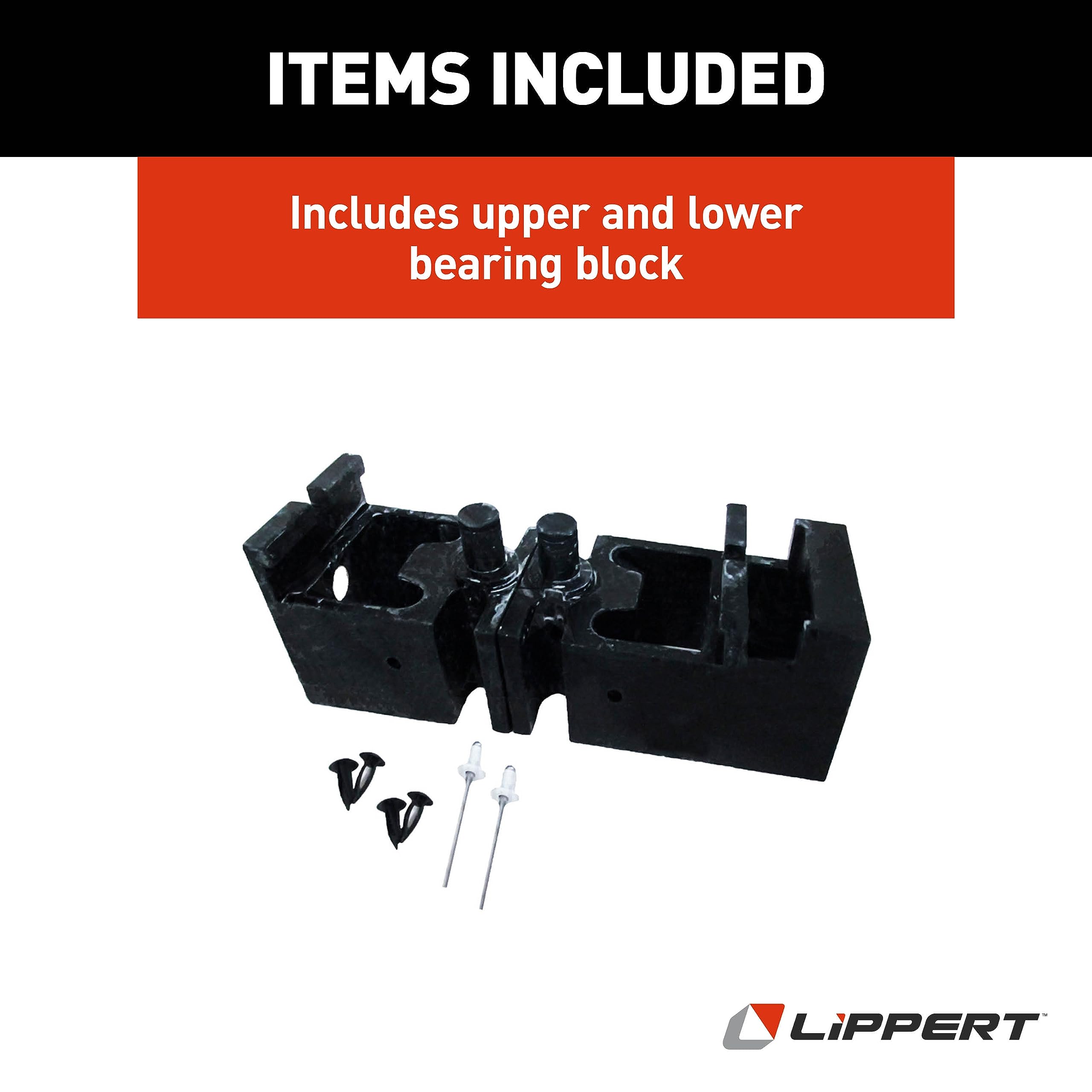 Lippert Standard Replacement Bearing Block Kit for in-Wall Slide-Outs, Includes Upper and Lower Blocks, Exact-Match Component, Reference Owner's Manual Prior to Purchase - 379060