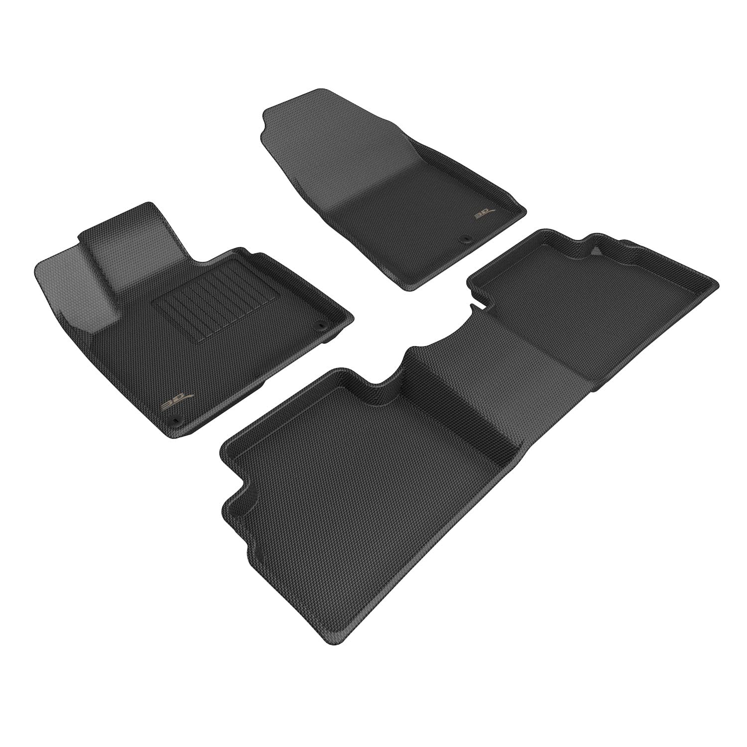 Kagu Floor Mat 3D MAXpider Custom Fit (Black) Compatible with Kia Sportage AWD Gasoline 2023-2026 - Full Set
