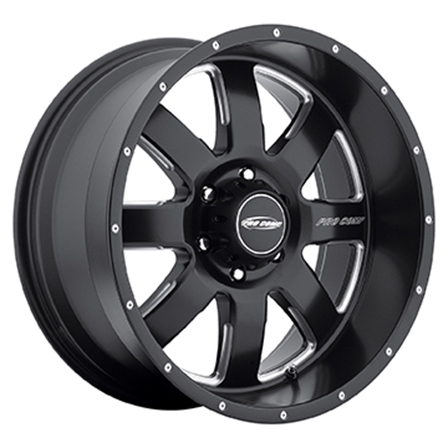 Pro Comp Series 83 Alloys Vapor Matte Black Wheel with Milled Accents (17x9"/6x135mm)
