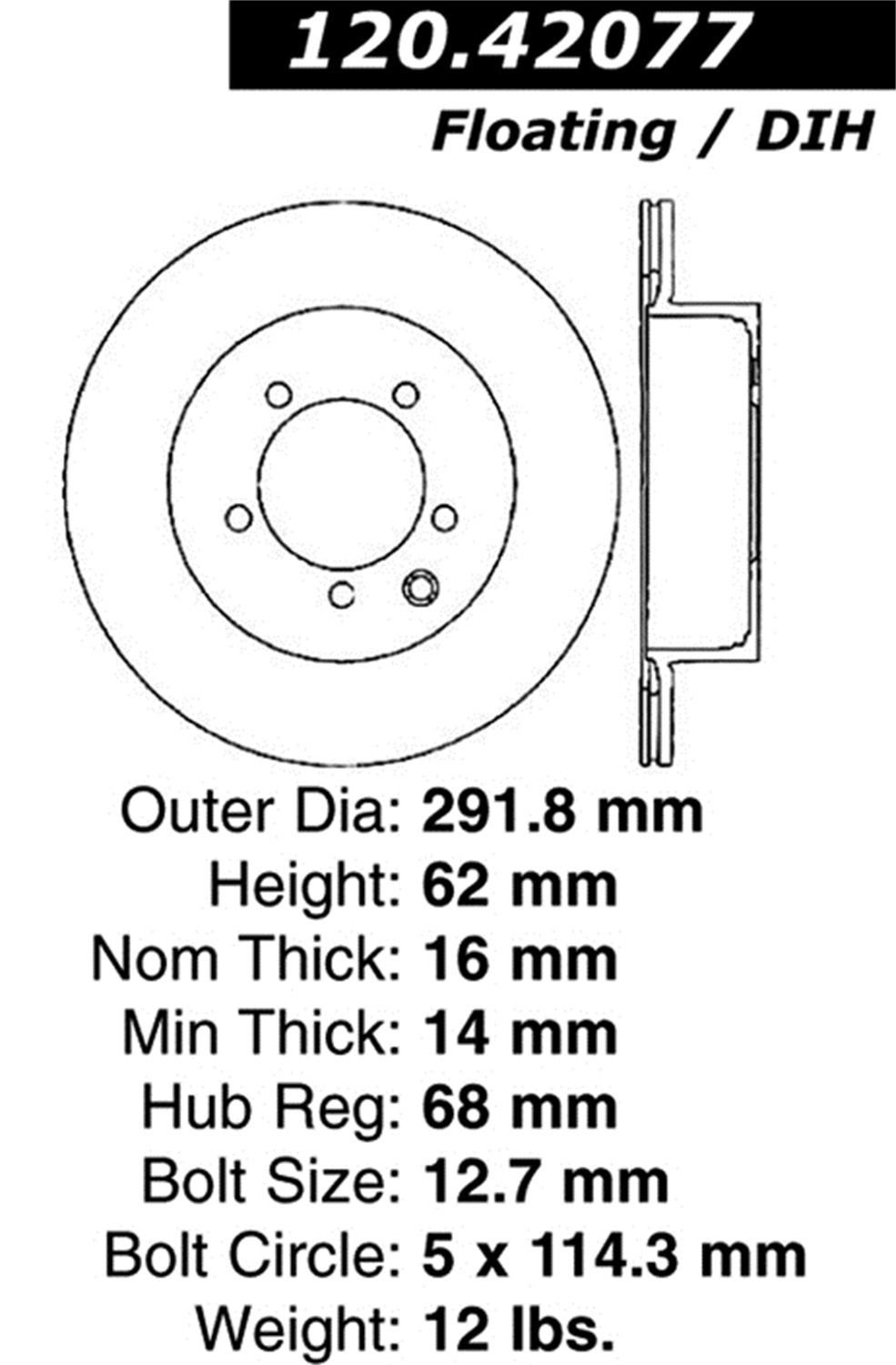 Sport Drilled/Slotted Brake Rotor StopTech 127.42077L (Rear Left), 1 Pack