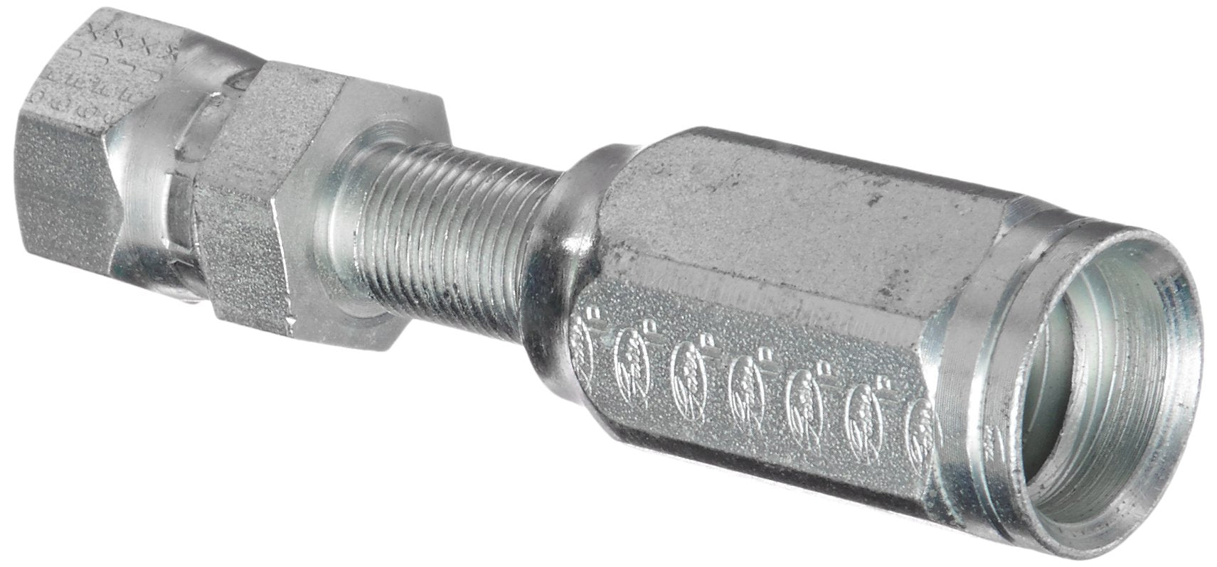 Gates Field Attachable Type T 6C1T-6RFJX for G1 Hose, 1 Wire, Female JIC 37 Flare Swivel, 3/8" ID