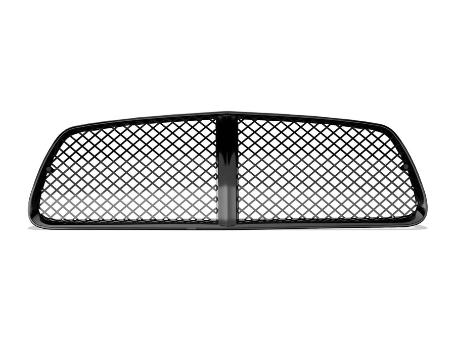 7147676 Armordillo USA Mesh Front Hood Grille - Gloss Black Fits 2011-2012 Dodge Charger