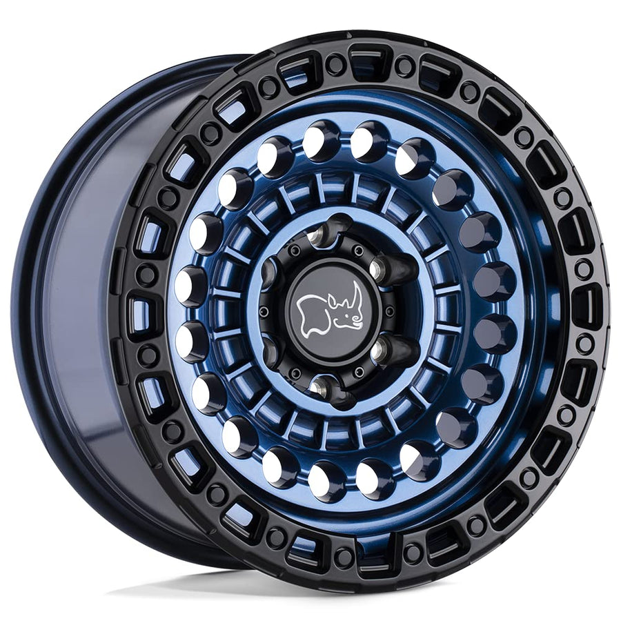 SENTINEL Black Rhino Hard Alloys 17X8.5 5X5.0 4.04-18mm COBALT BLUE W/BLACK RING - 1785STN-85127U71
