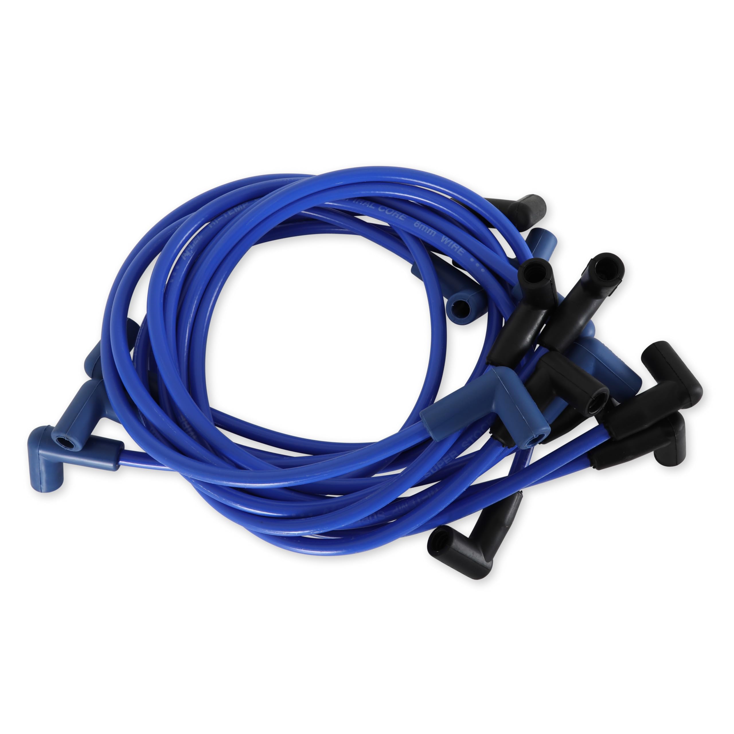 Super Stock ACCEL 5048B Spark Plug Wire Set - 90 Degree Boot - Blue