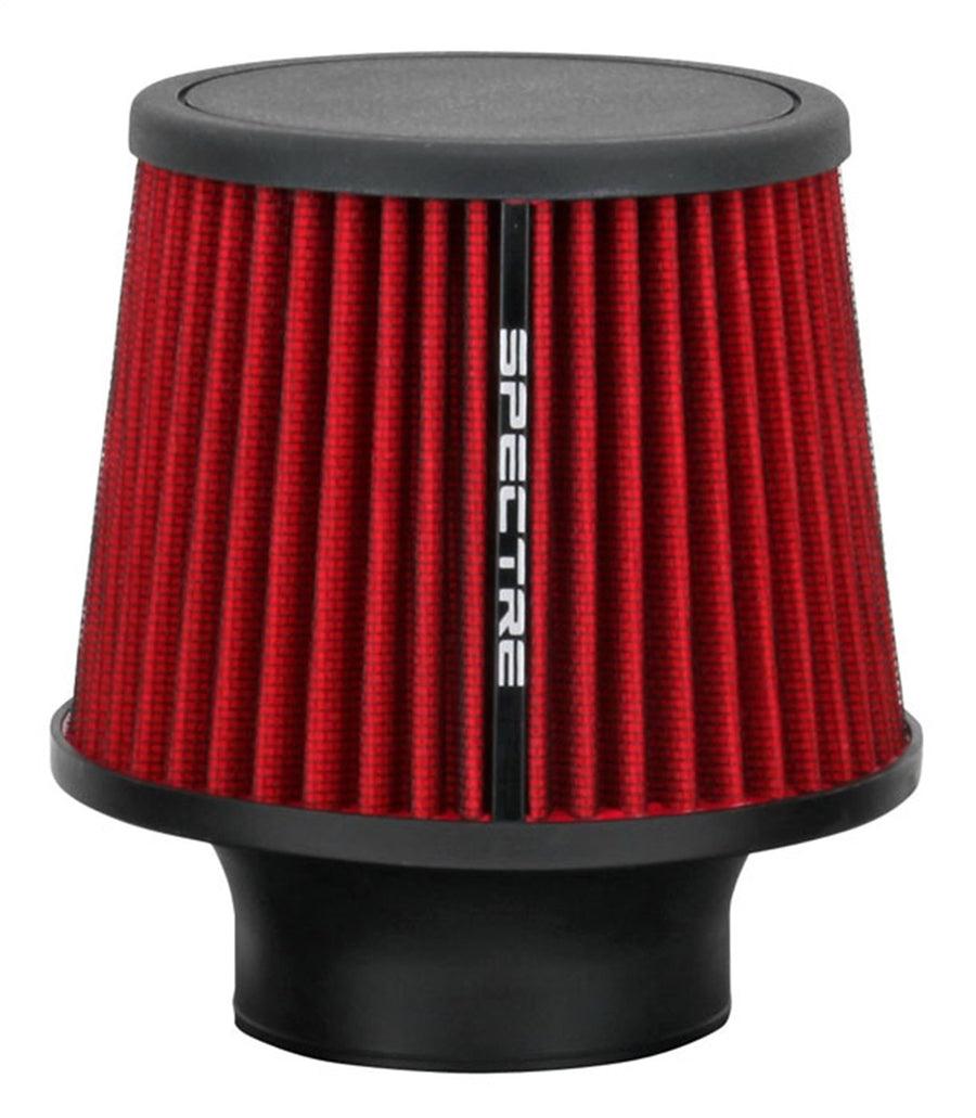Spectre Performance Clamp-On Universal Air Filter: High Performance, Washable Filter: Round Tapered, 3 in (76 mm) Flange ID, 6.5 in (165 mm) Height, 6 in (152 mm) Base, 4.75 in (121 mm) Top, SPE-9132, Red