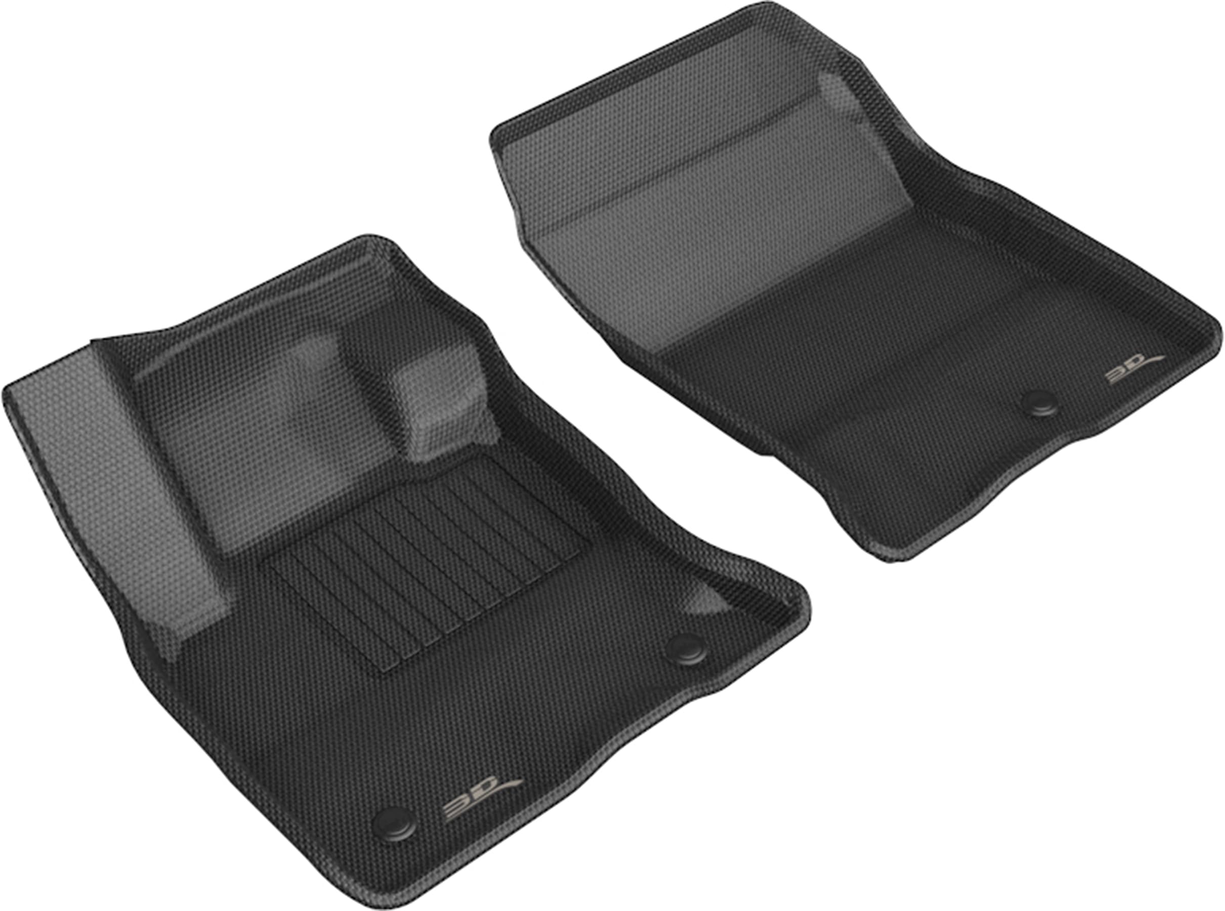 Kagu 3D MAXpider Custom Fit Floor Mat (Black) Compatible with Ford Escape Hybrid 2020-2026 - Front Row