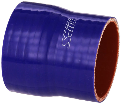 HPS Silicone HTSR-250-275-BLUE High Temperature 4-ply Reinforced Reducer Coupler Hose, 50 PSI Maximum Pressure, 3" Length, 2-1/2" > 2-3/4" ID, Blue
