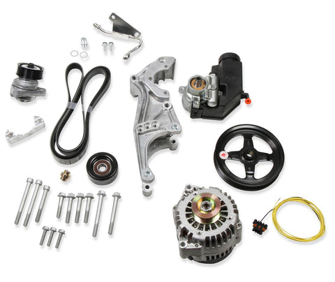 Holley Low 20-156 LS Drive System (Alt, P/S w/o A/C) Driver's Side