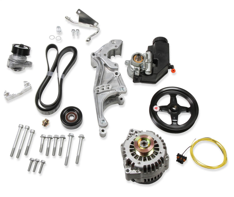 Holley Low 20-156 LS Drive System (Alt, P/S w/o A/C) Driver's Side