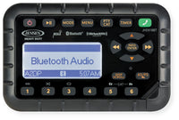 Jensen AM/FM/WB/Bluetooth/SiriusXM Ready JHD916BT Weatherproof Mini Radio, Programmable Station Presets, 12V DC Power, Non-Volatile Memory, 2-Ch. Amplified Audio Output, 12/24-Hr Clock