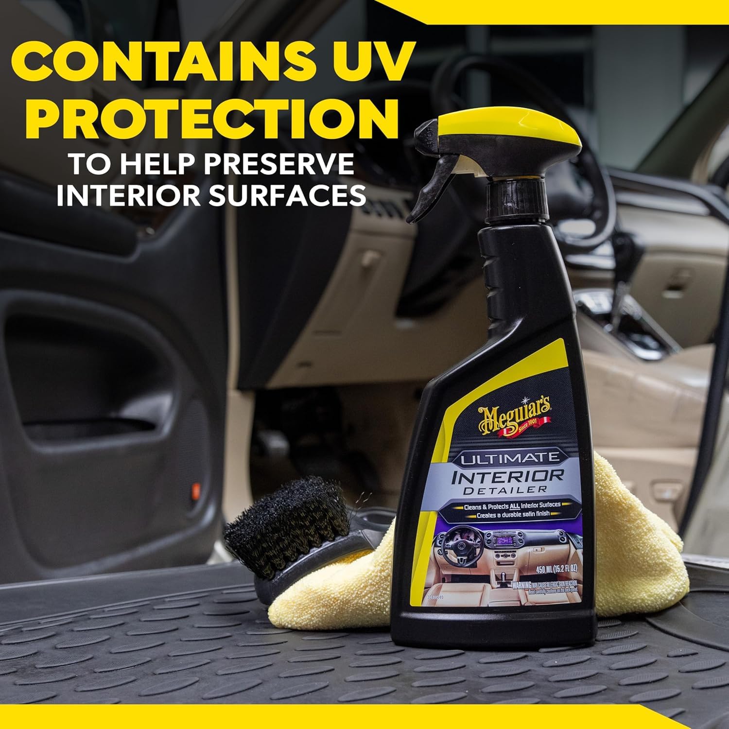 Quik Interior Detailer Cleaner Meguiar's G13616EU 473ml for a matt finish