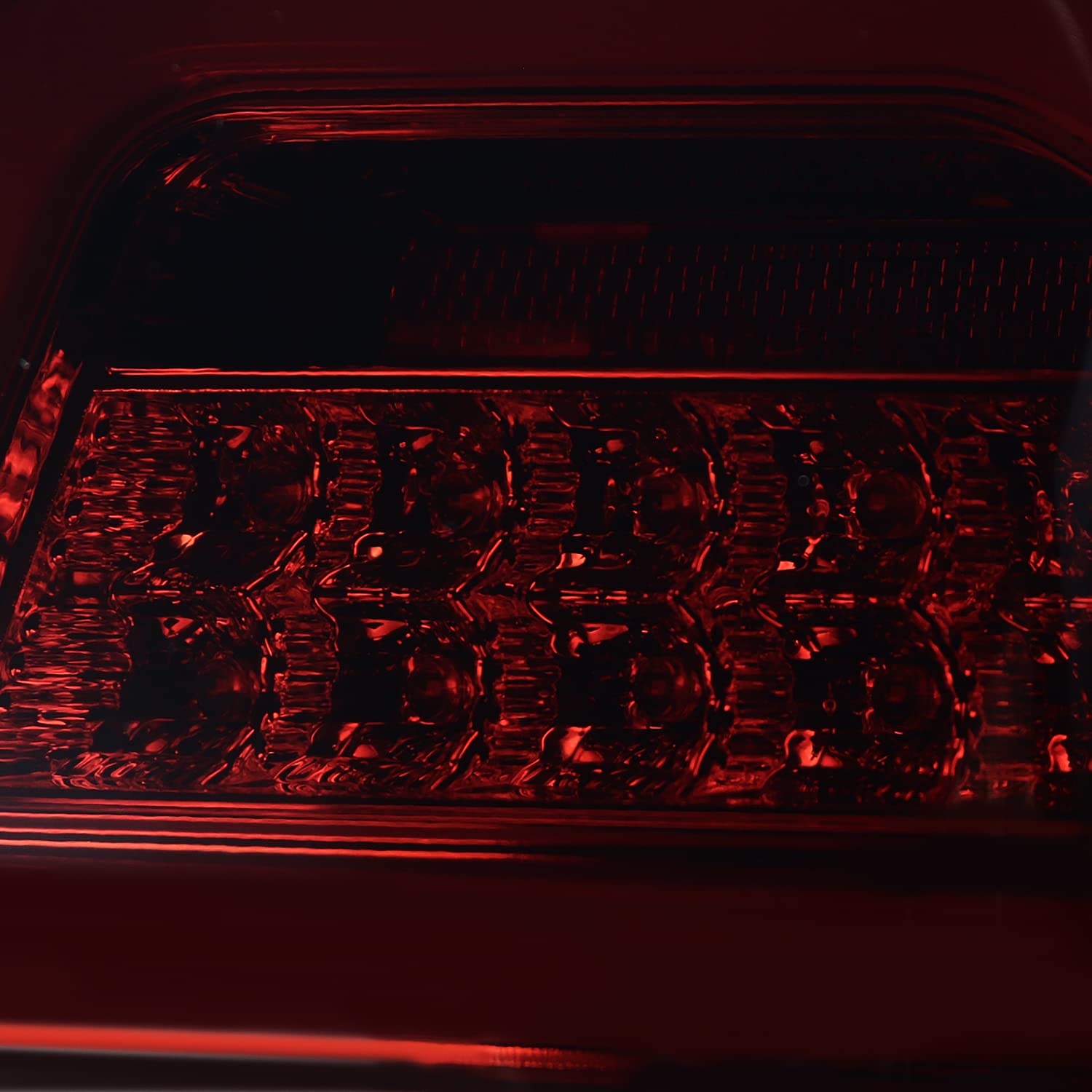 Red Smoke LED Bar Tail Lights SPEC-D TUNING Compatible with 2006-2011 Mercedes-Benz W164 ML-Class, Left + Right Pair Assembly