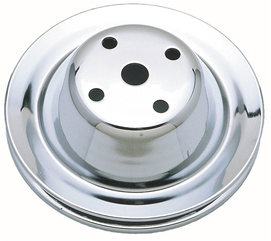 Trans-Dapt 9604 Chrome Single Groove Water Pump Pulley Trans-Dapt Performance