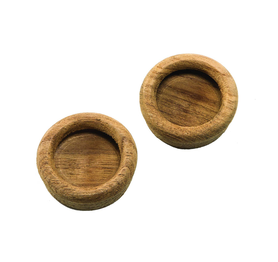 Teak Whitecap Round Drawer Pull