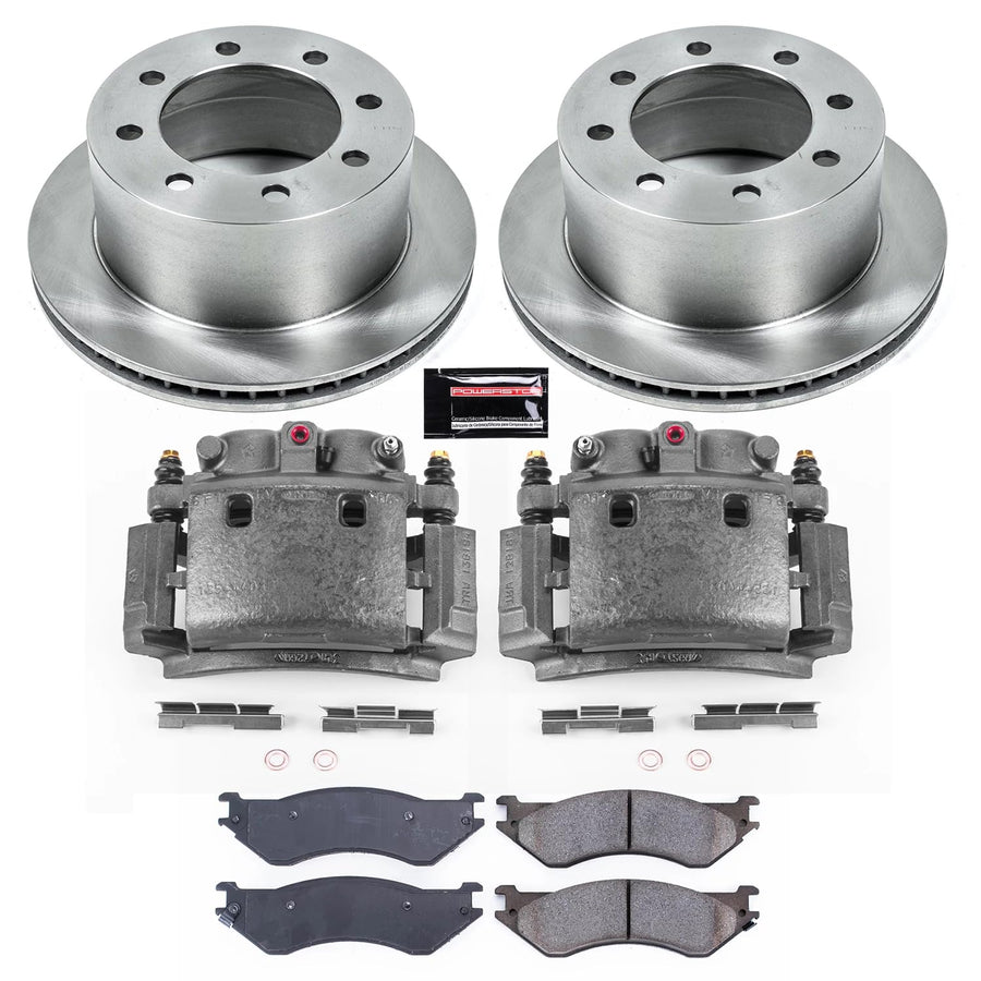 Power Stop KCOE5489 Brake Kit Stock Replacement with OE Calipers- Rear For Dodge Ram 2500 2001-2002 [Model Specific]
