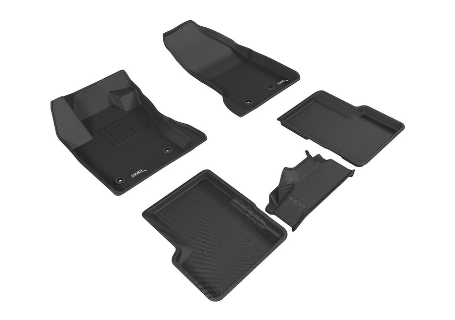 Kagu Floor Mat 3D MAXpider Custom Fit (Black) Compatible with Jeep Renegade 2015-2023 - R1 R2